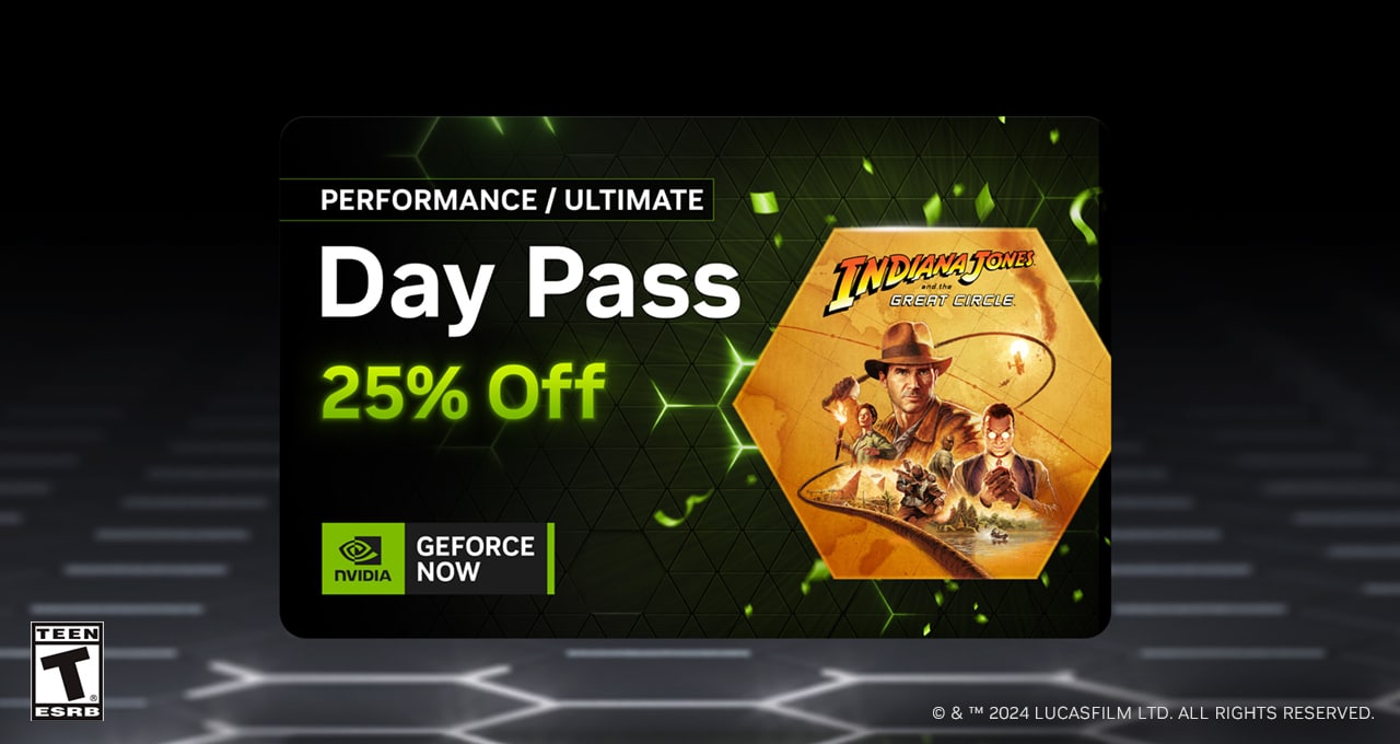 Stream ‘Indiana Jones and the Great Circle’ at Launch With RTX Power in the Cloud at up to 50% Off